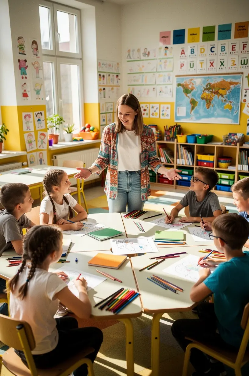 Kobieta medytująca w biurze, praktykująca techniki relaksacyjne poprawiające koncentrację i wydajność.